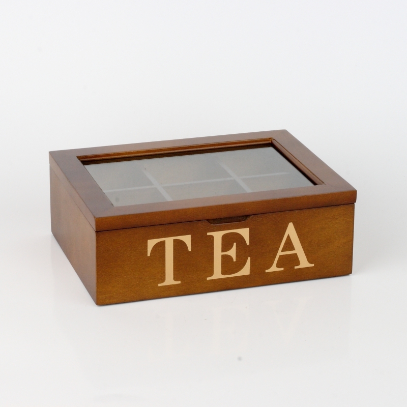 dřevěná krabička na čaje