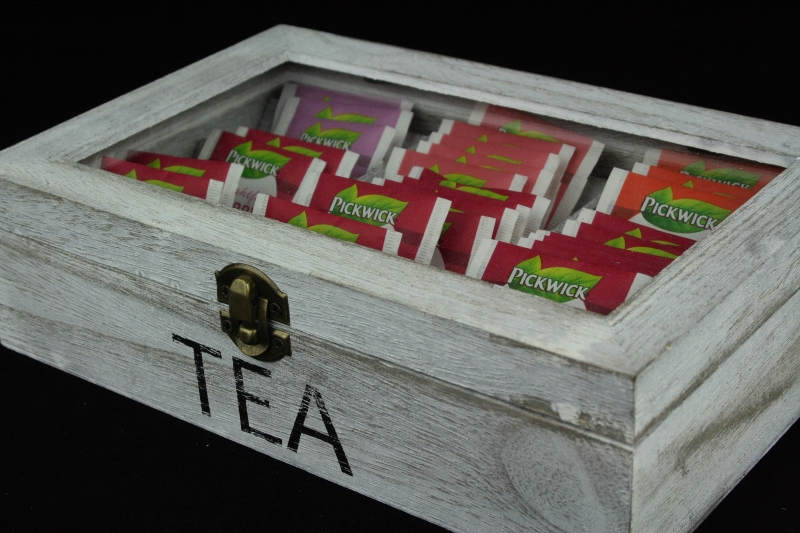 krabice na čaj dřevěná