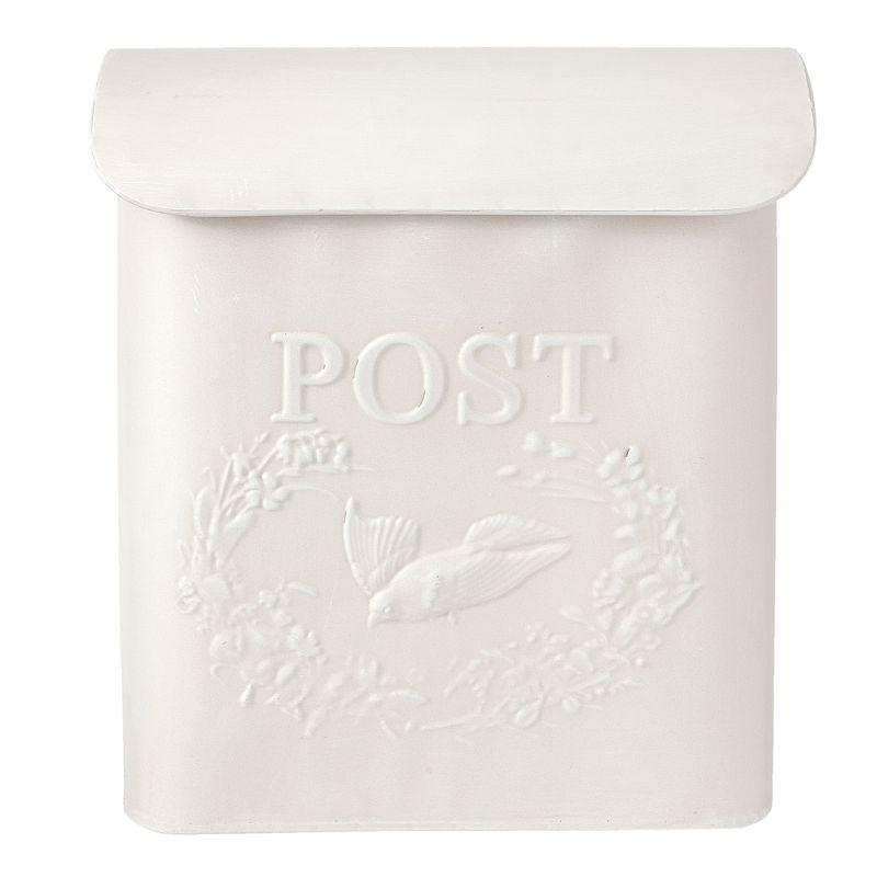 bílá poštovní schránka