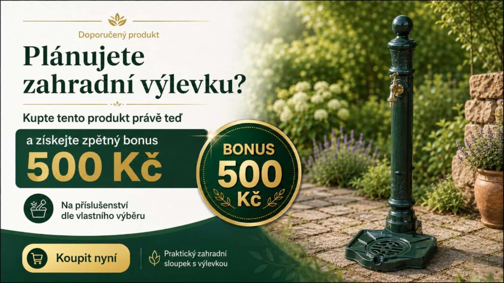 zahradní sloupek na vodu